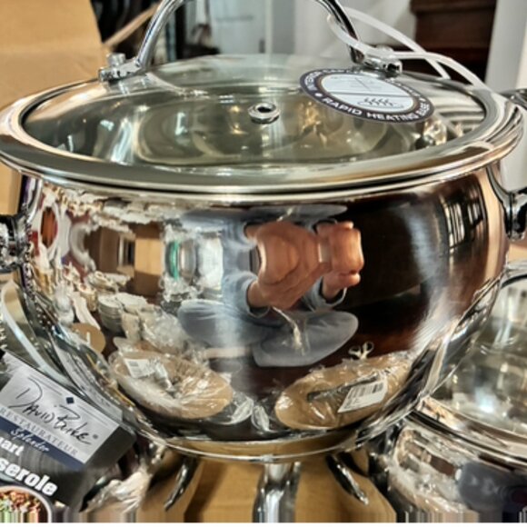 3qt Stainless Steel Splendor Casserole Dish With Lid ( new with box and tag) - Picture 6 of 7